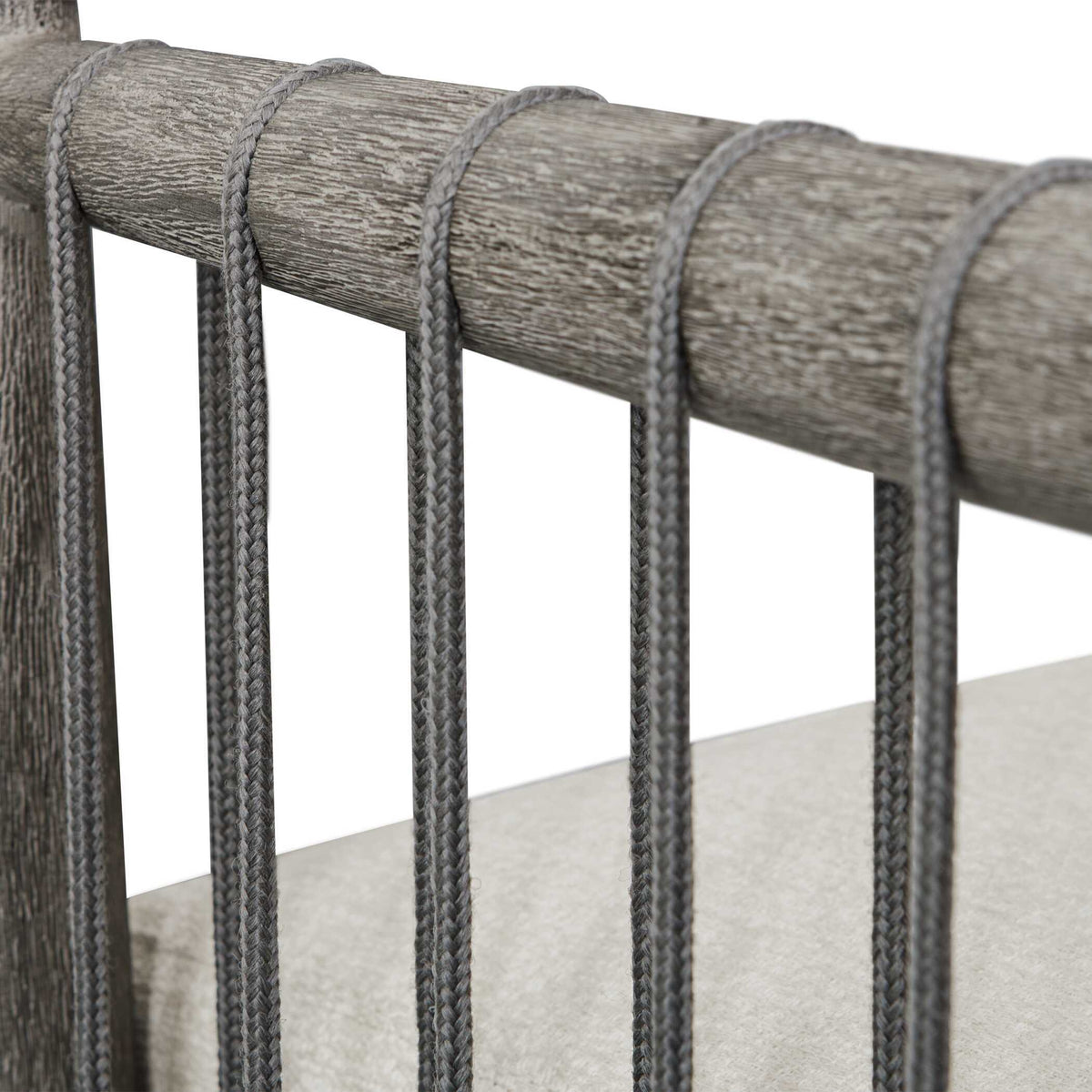 Borneo Outdoor Dining Chair - White / Dark Gray by Uttermost - View 14