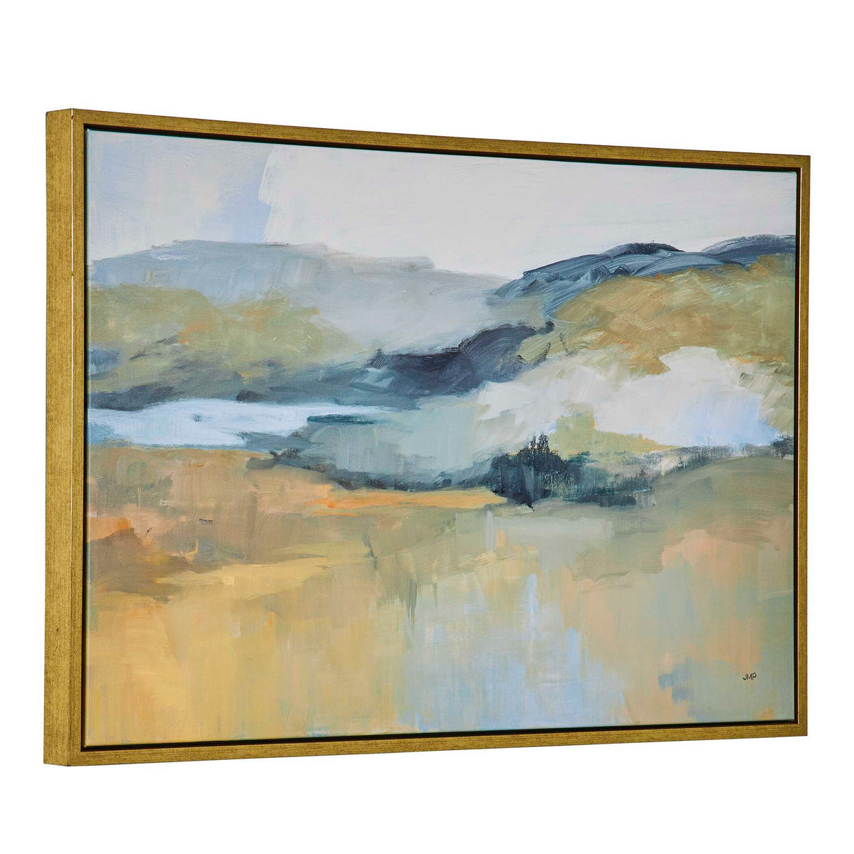 Folded Hills Framed Landscape Art - Yellow by Uttermost - View 4