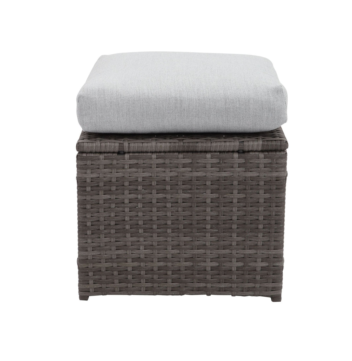 7 - Pieces PE Rattan Wicker Patio Dining Sectional Cusions Sofa Set with Grey cushions | Home Elegance USA