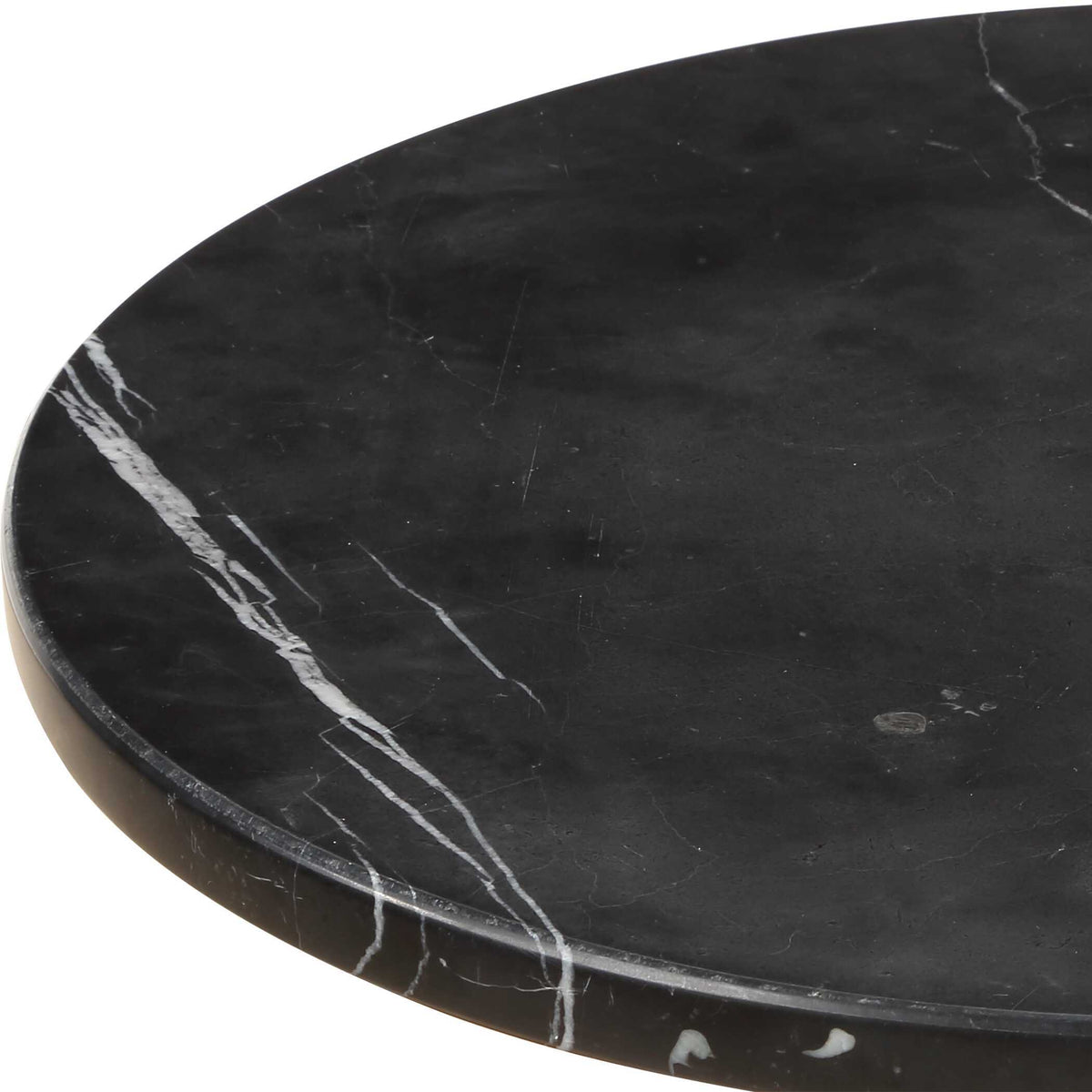 Rosston Marble Accent Table - Black / Gold by Uttermost - View 5