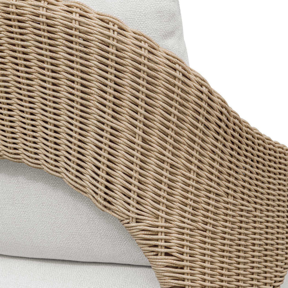 Kavali Outdoor Wicker Lounge Chair Woodtone - Light Brown by Uttermost - View 12