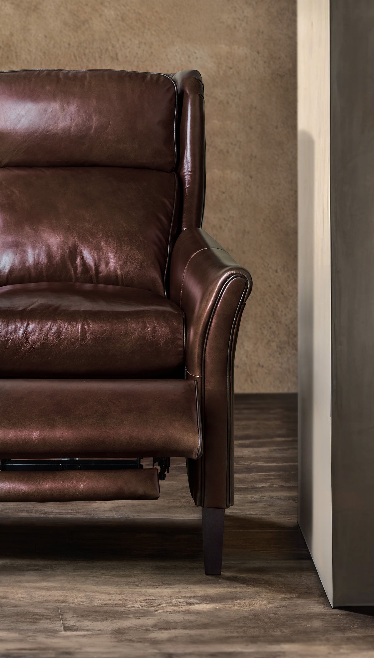 Henley Power Recliner With Power Headrest - Dark Brown by Hooker Furniture - View 2
