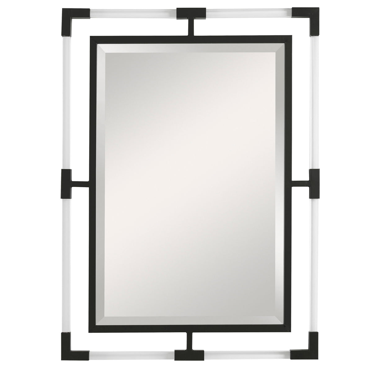 Balkan Iron Mirror - Black / Silver by Uttermost - View 1