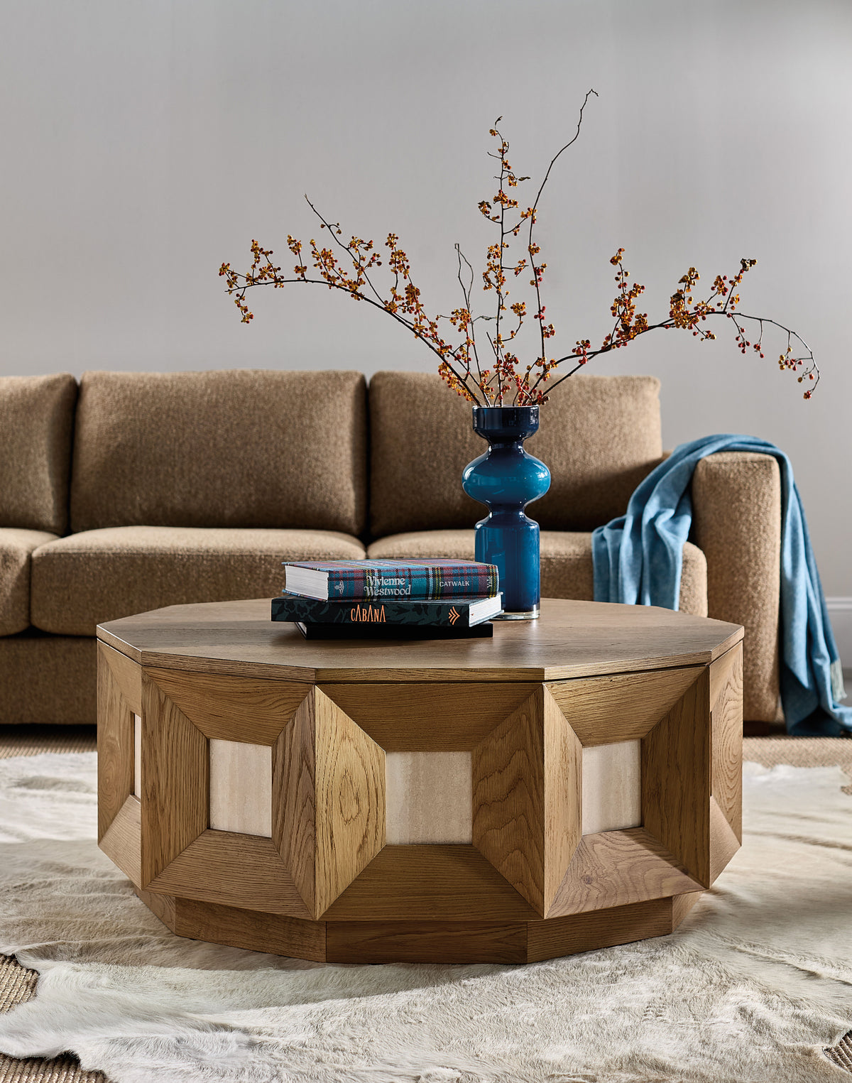 Commerce And Market Haven Coffee Table - Light Brown by Hooker Furniture - View 3