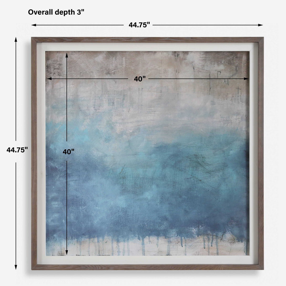 Serenity Paused Framed Abstract Print - Blue by Uttermost - View 7