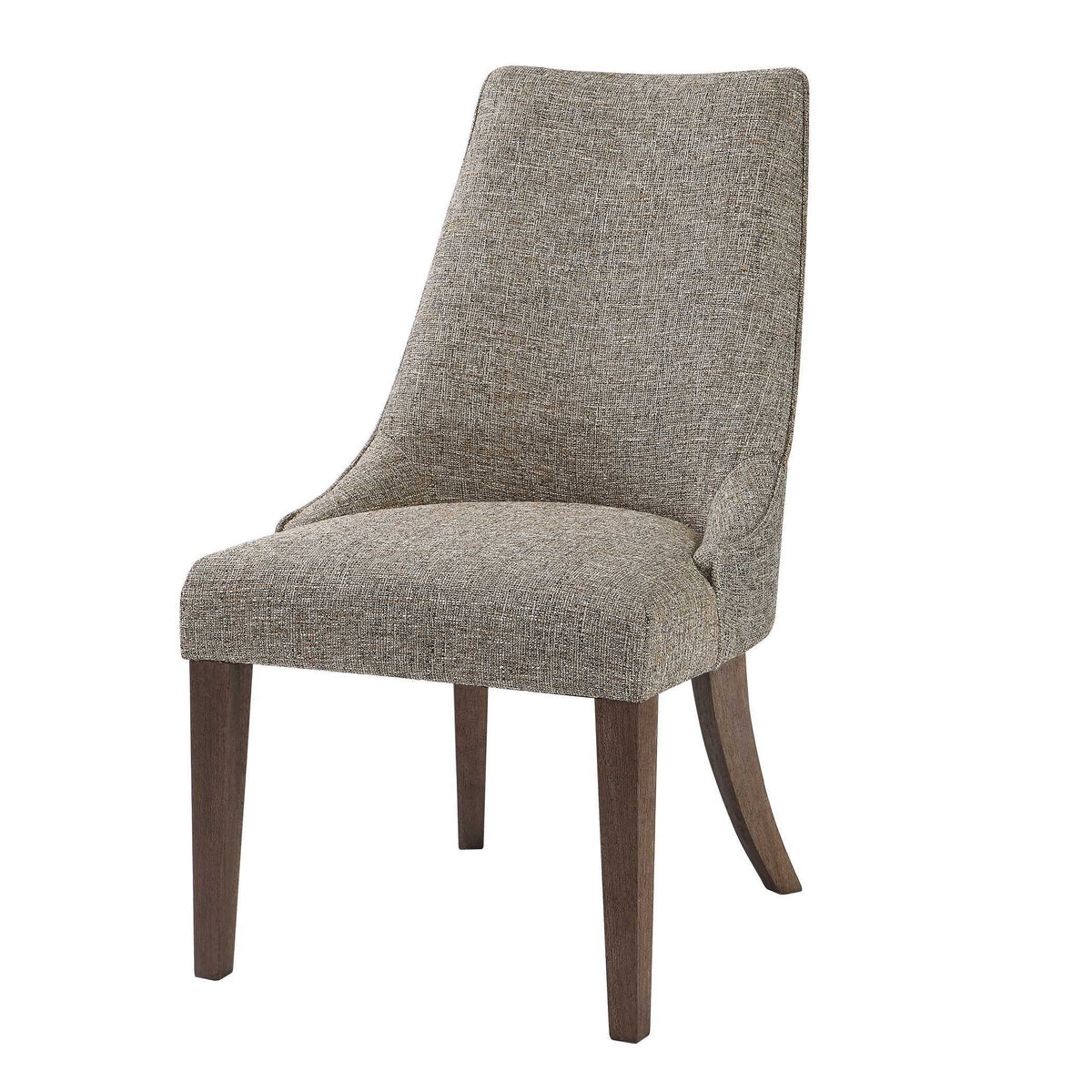 Daxton Armless Chair Earth Tone - Beige / Dark Brown by Uttermost - View 4
