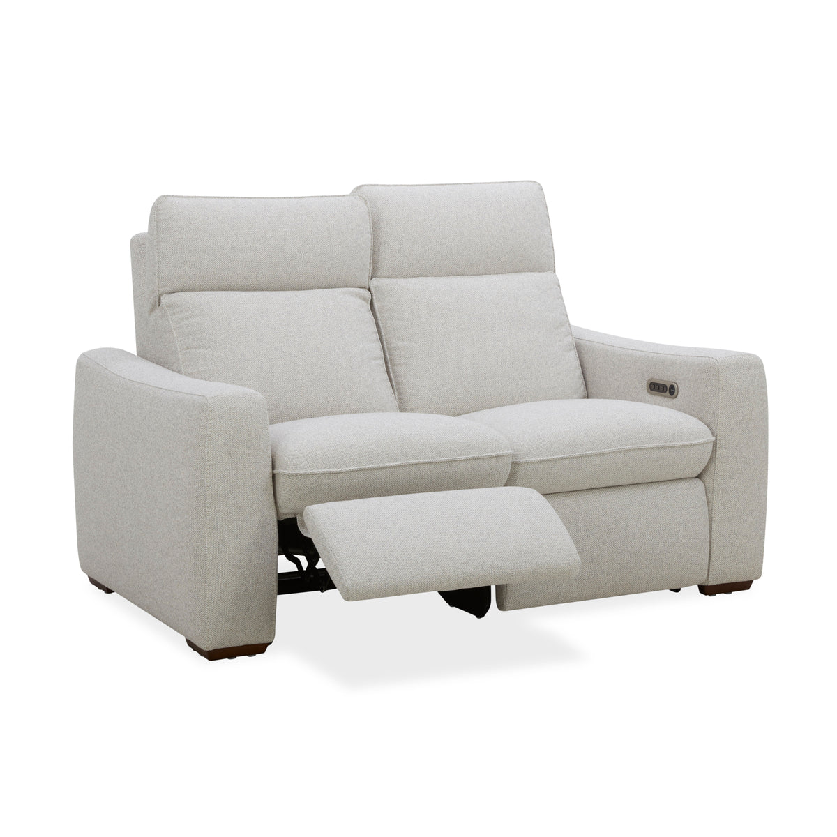 Ava Power Reclining Loveseat With Power Headrest & Lumbar - Light Gray | Flexsteel