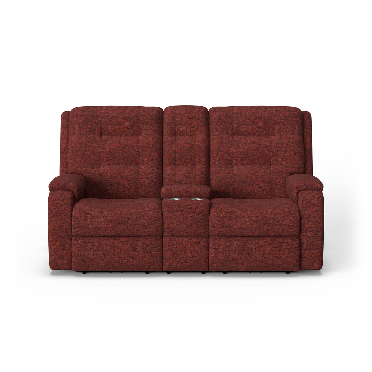 Arlo Transitional Fabric Power Reclining Loveseat With Console | Flexsteel