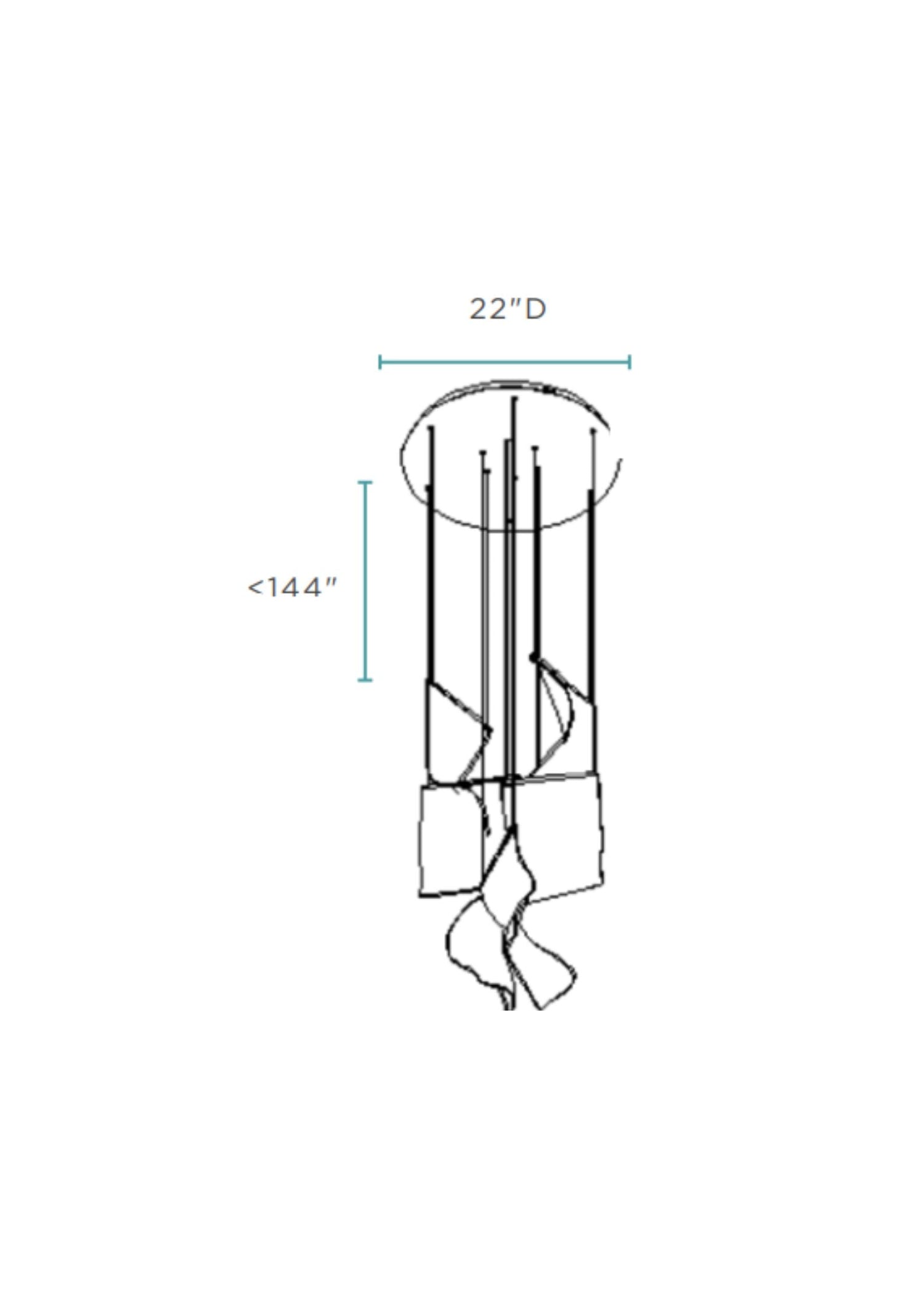 Acrylic Lace 5 Light Chandelier // Chrome  | Finesse -  Home Elegance USA