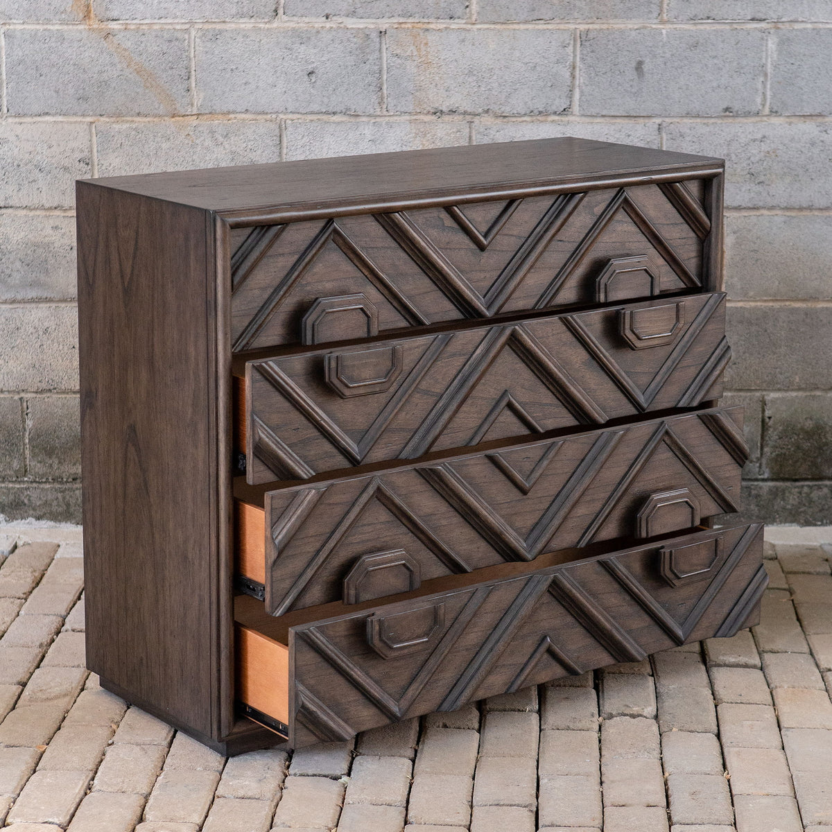 Mindra Drawer Chest - Dark Brown by Uttermost - View 4