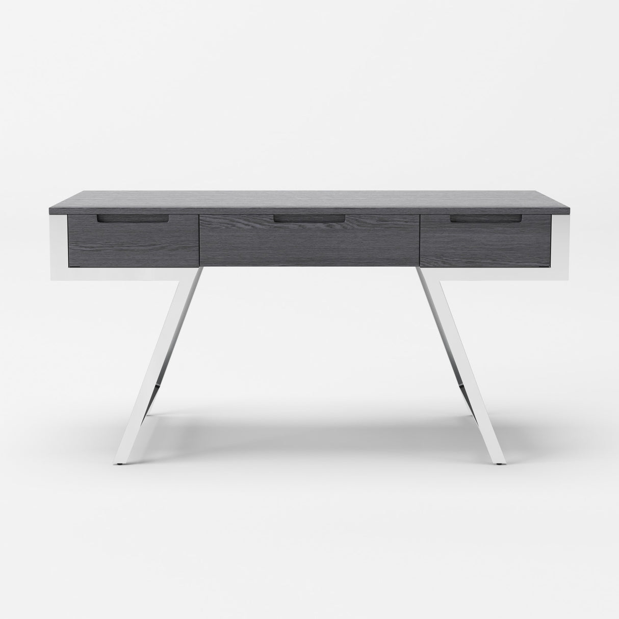 Dessart - Modern Elm Grey Office Desk - View Image 3