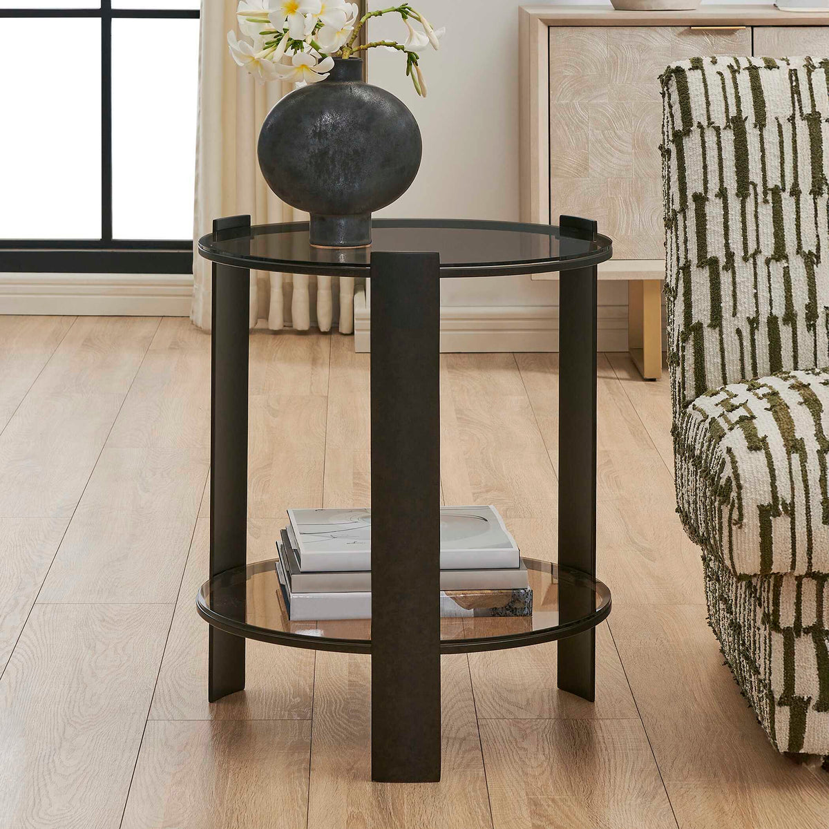 Hanson Side Table - Bronze by Uttermost - View 3