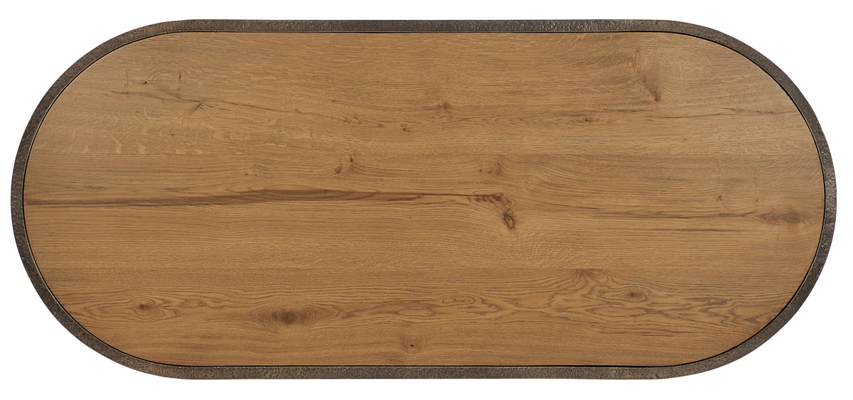 Cashiers Oval Coffee Table Almond - Light Brown by Hooker Furniture - View 3