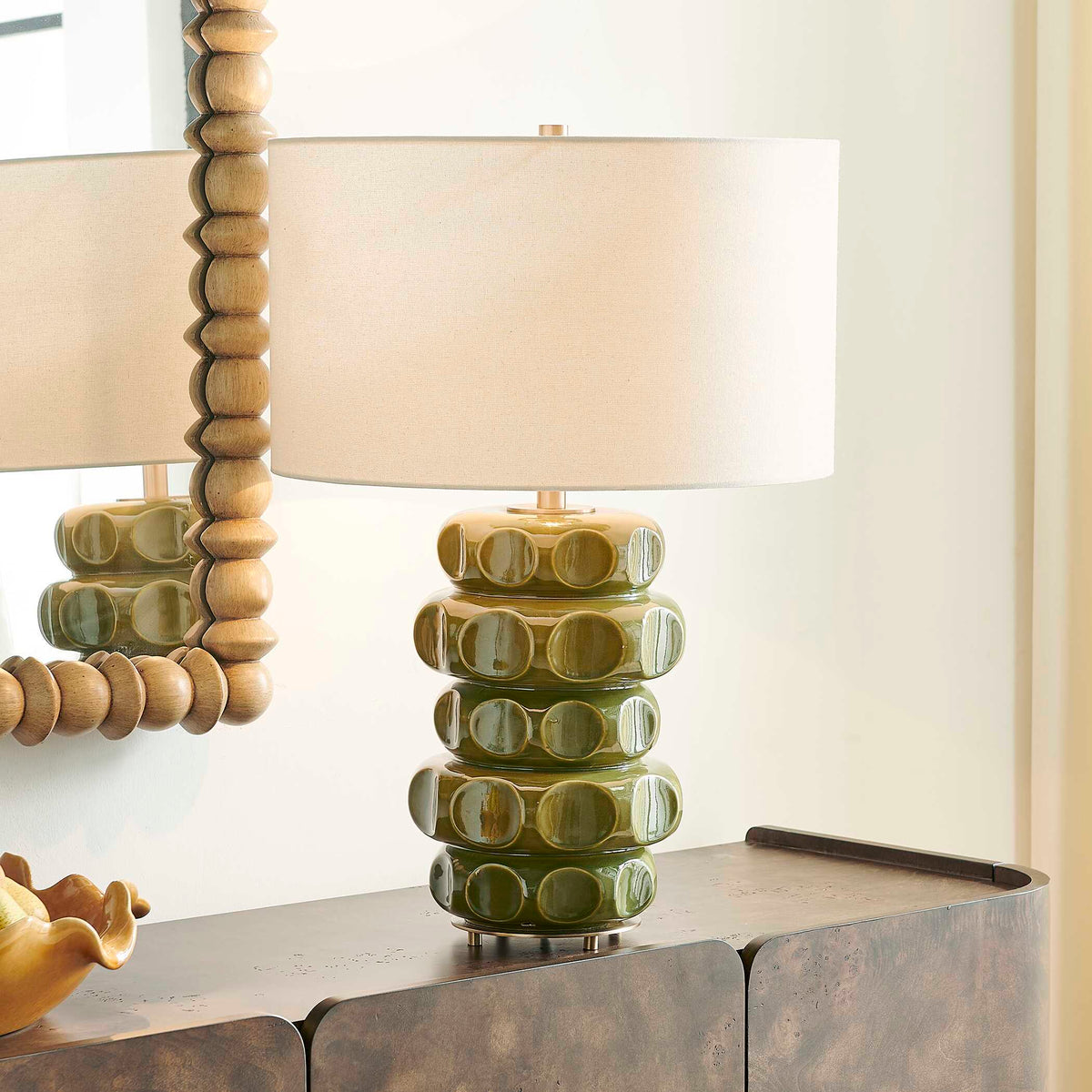Masau Table Lamp - Green by Uttermost - View 2