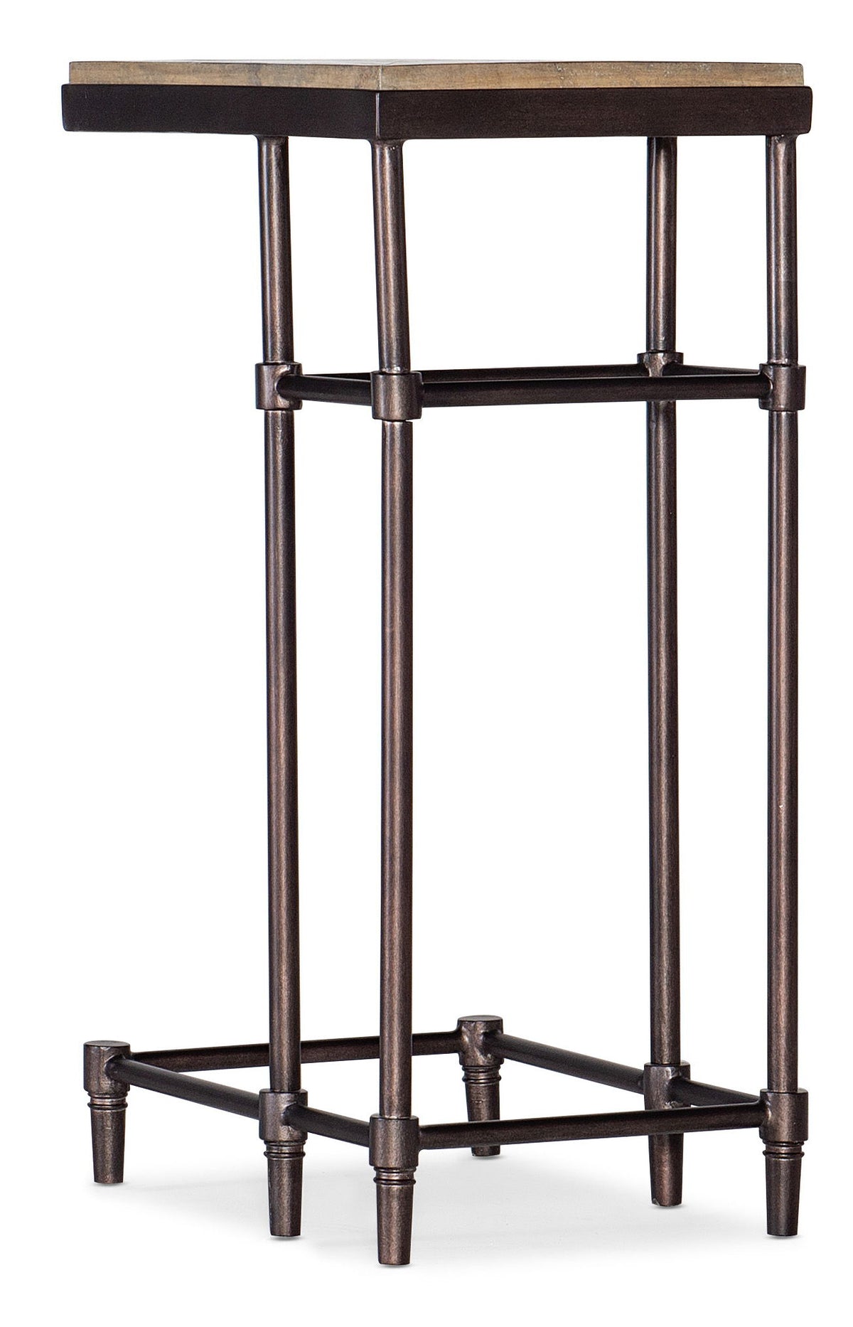 Saint Armand Chairside Table Natural / Dark Brown - Light Brown / Dark Brown by Hooker Furniture - View 5