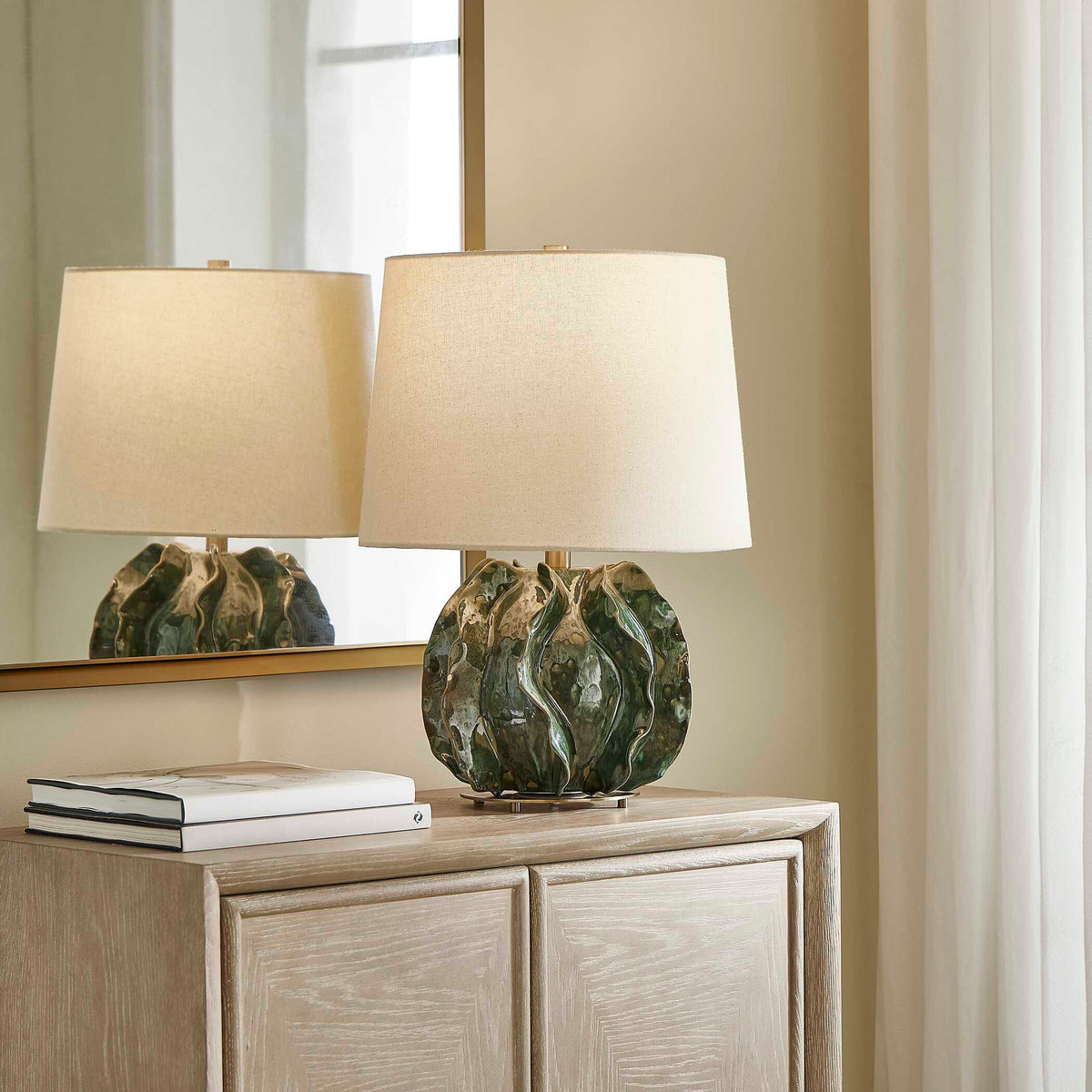 Guinevere Table Lamp Deep Green - Dark Green by Uttermost - View 2