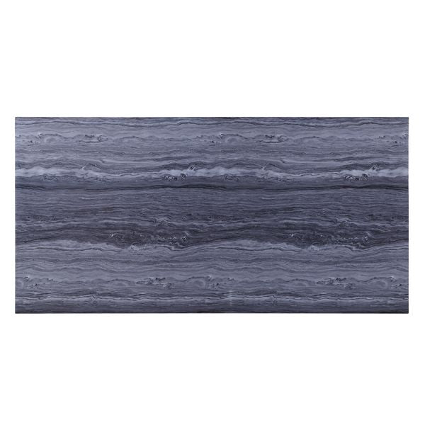 Cambrie Dining Table W/Engineering Stone Top DN00221 Engineering Stone Top & Mirrored Silver Finish | Acme | Home Elegance USA
