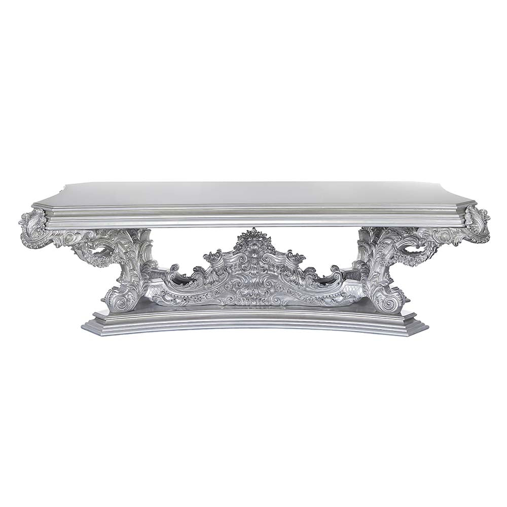 Acme - Valkyrie Dining Table DN00689 Antique Platinum Finish