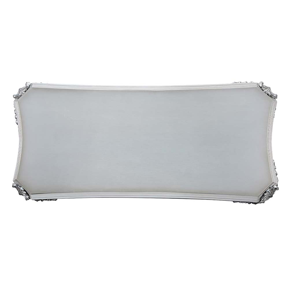 Acme - Valkyrie Dining Table DN00689 Antique Platinum Finish