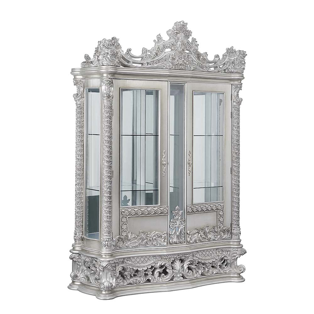 Acme - Valkyrie Curio DN00692 Antique Platinum Finish