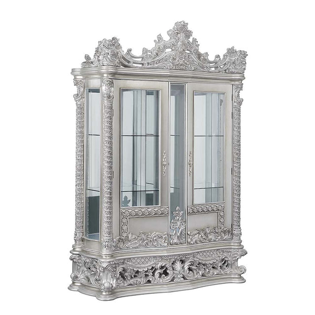 Acme - Valkyrie Curio DN00692 Antique Platinum Finish