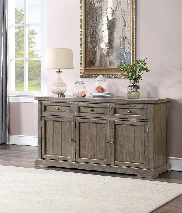 Acme - Landon Server DN00953 Salvage Gray Finish