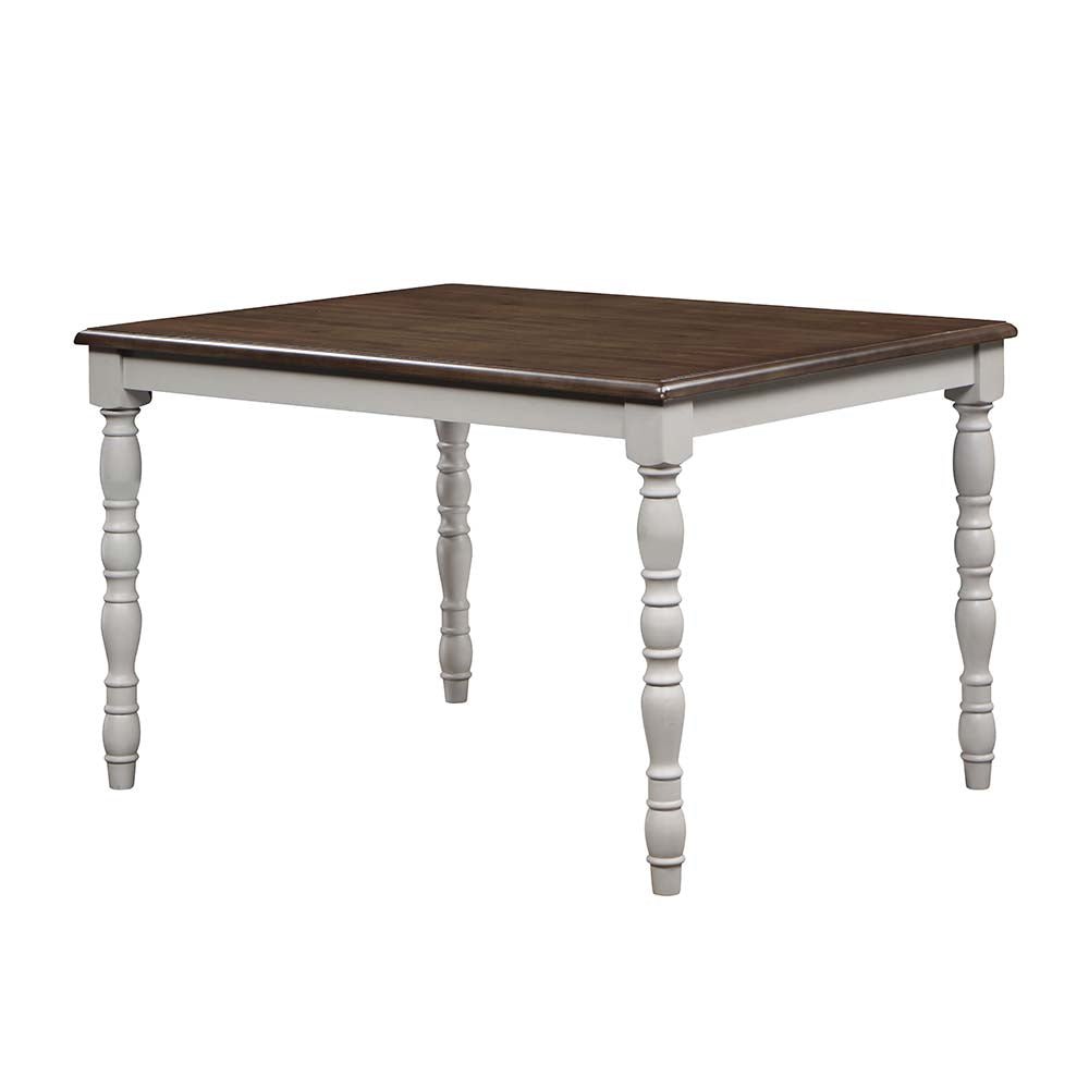 Bettina 5PC Pack Dining Set DN01438 Gray & Weathered Oak Finish | Acme | Home Elegance USA