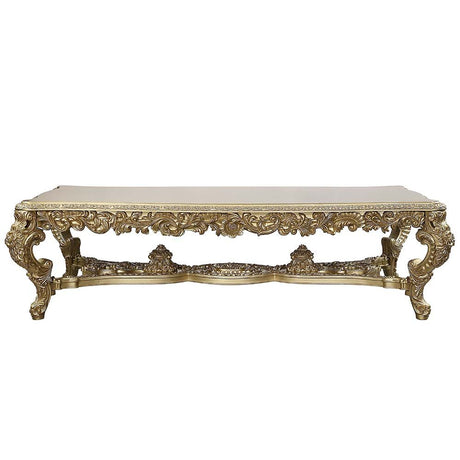 Bernadette Dining Table DN01470 Gold Finish | Acme | Home Elegance USA