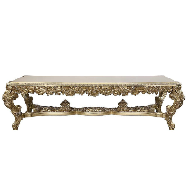 Bernadette Dining Table DN01470 Gold Finish | Acme | Home Elegance USA