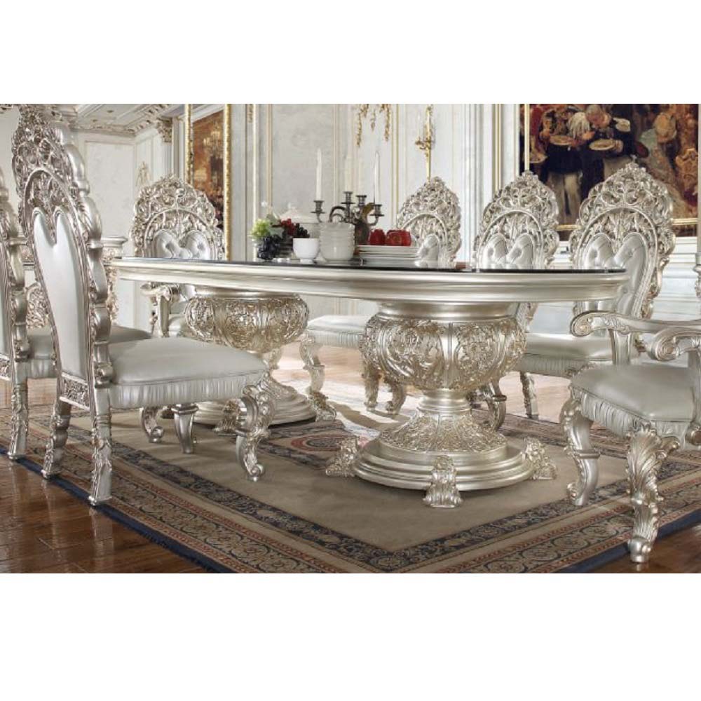 Acme - Sandoval Dining Table DN01494 Champagne Finish
