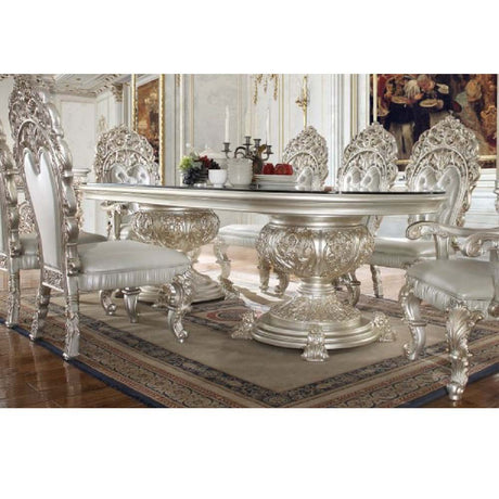 Acme - Sandoval Dining Table DN01494 Champagne Finish