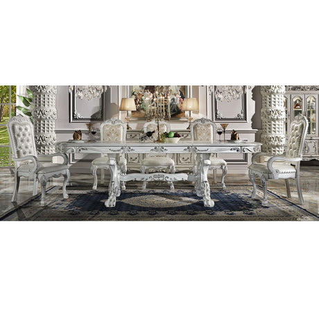 Acme - Dresden Dining Table DN01695 Bone White Finish