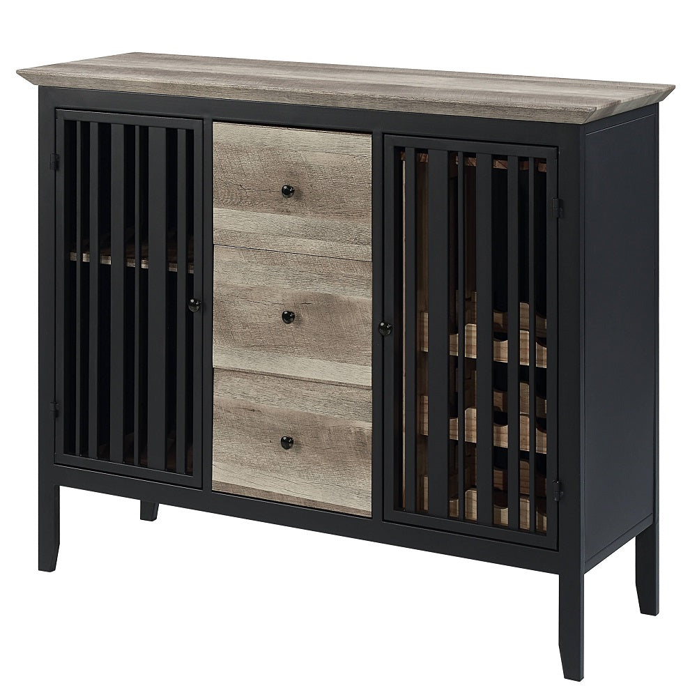 Acme - Zudora Server DN01759 Antique Oak & Sandy Black Finish