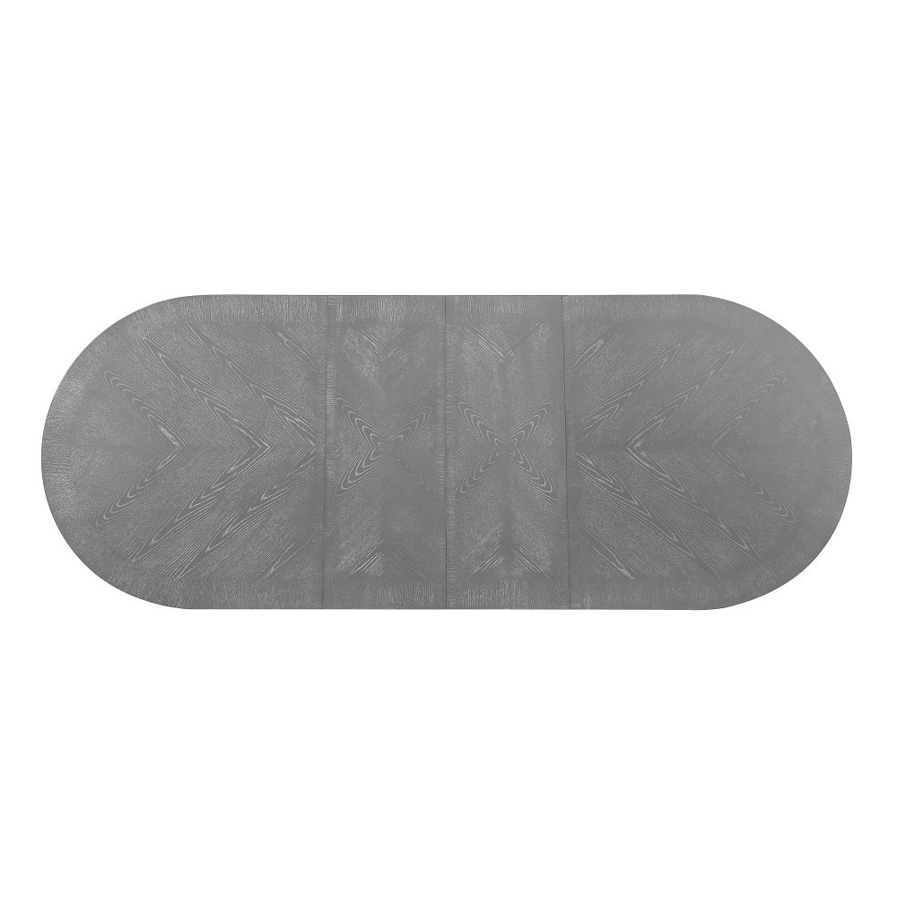 Adalynn Dining Table W/2 Leaves DN02124 Weathered Gray Oak Finish | Acme | Home Elegance USA