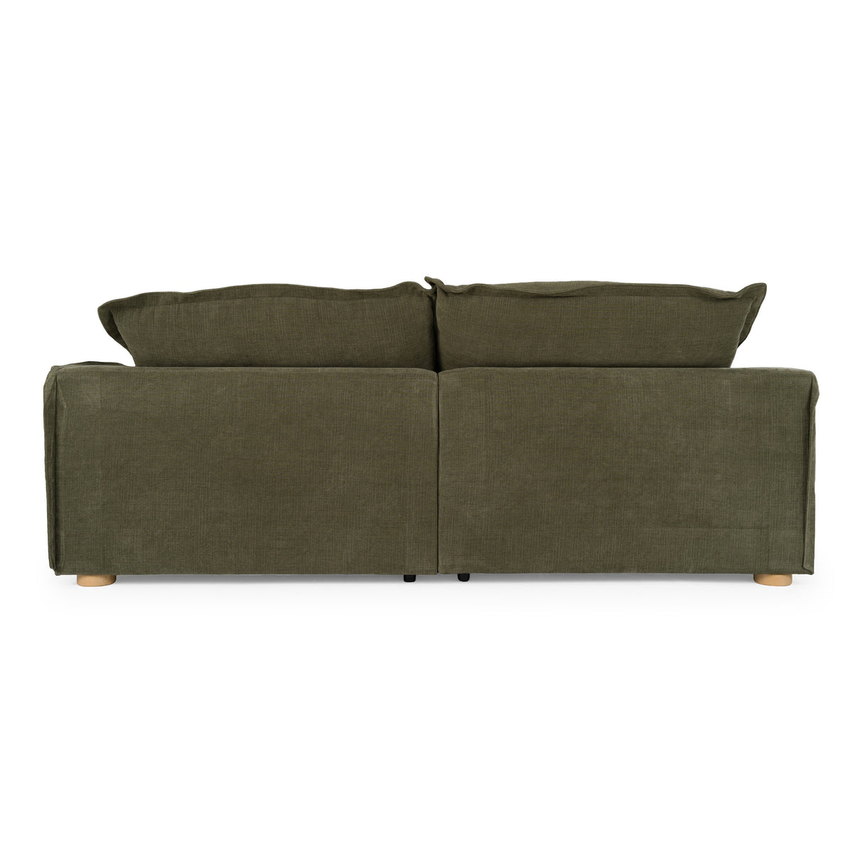 Durbin - Modern Green Fabric Sofa - View Image 1