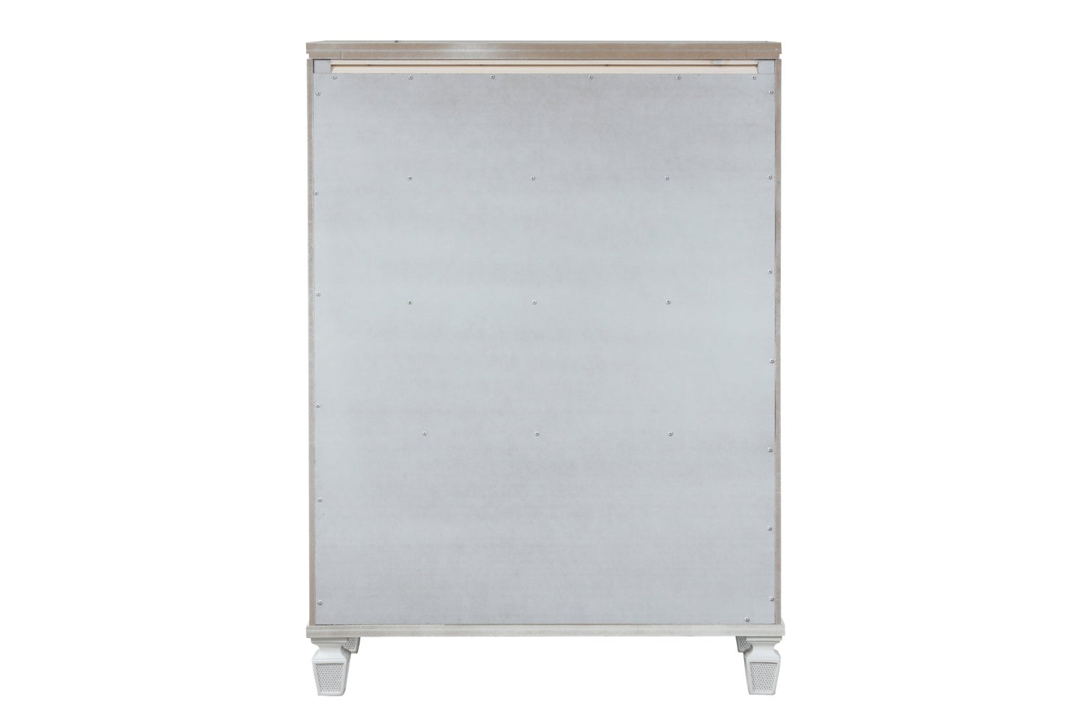 Crystal Chest Made with Wood and Finished in White | Home Elegance USA