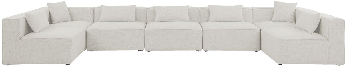 Cube - Modular Sectional 7 Piece - Cream | Home Elegance USA