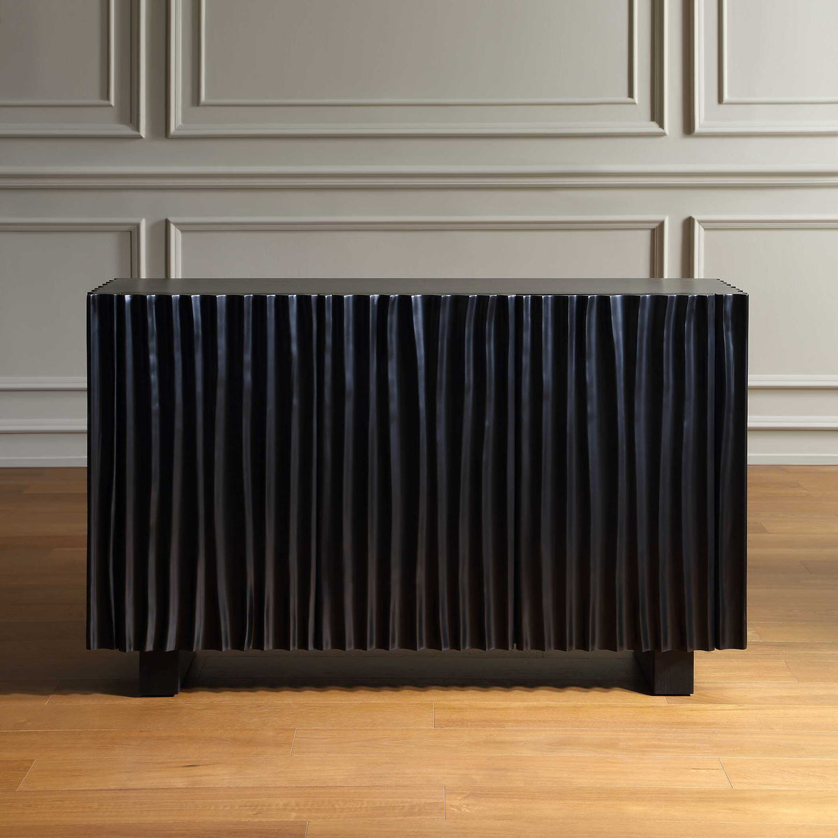 Mercado 3 Door Cabinet - Black by Uttermost - View 4