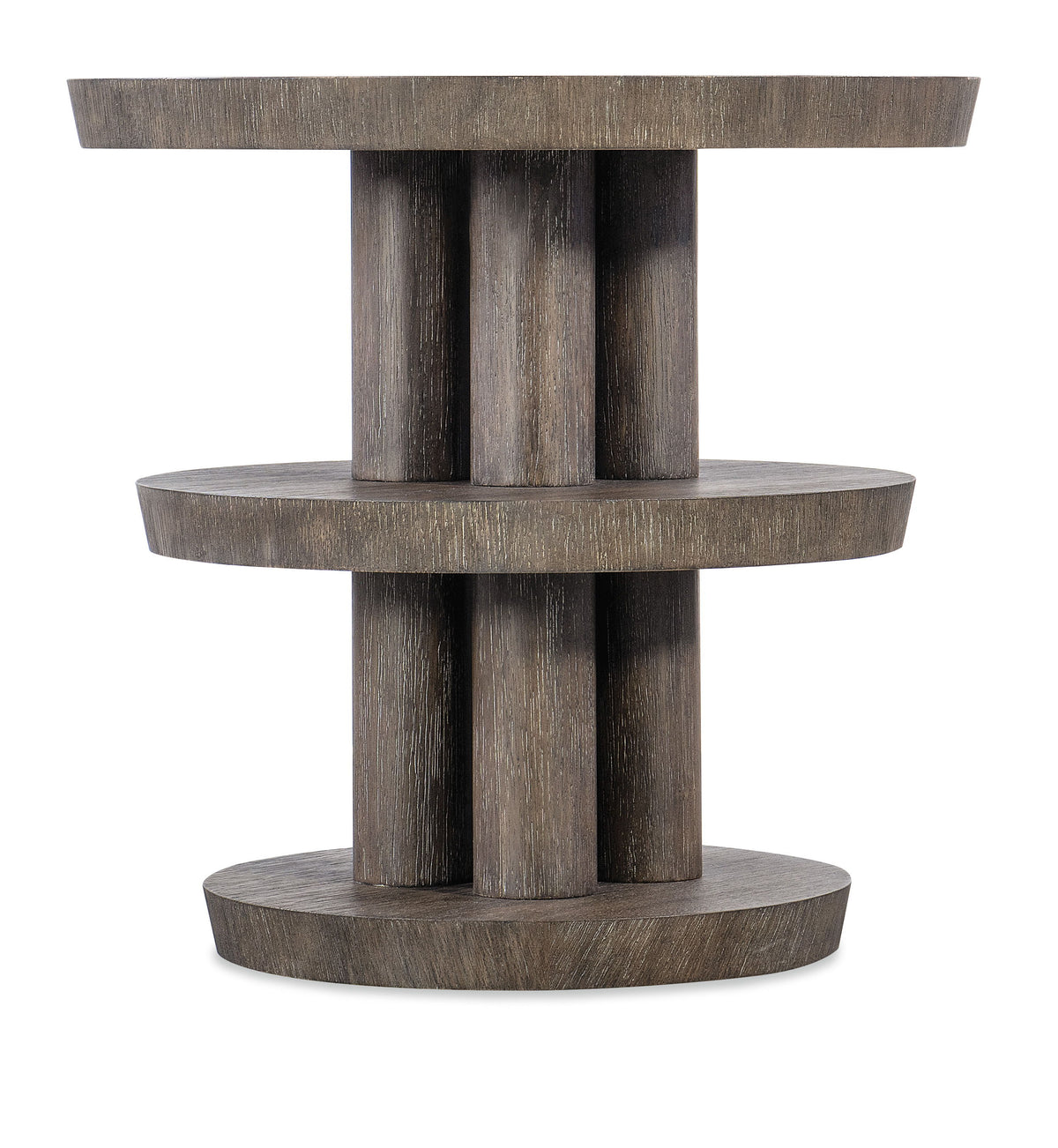 Modern Mood Round Side Table - Dark Brown by Hooker Furniture - View 1