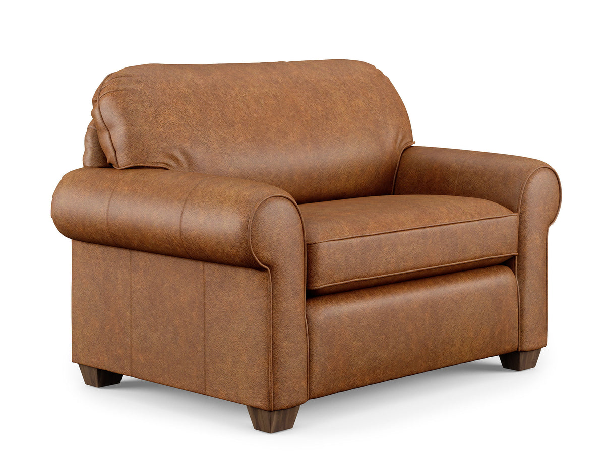 Thornton Leather Chair And a Half | Flexsteel