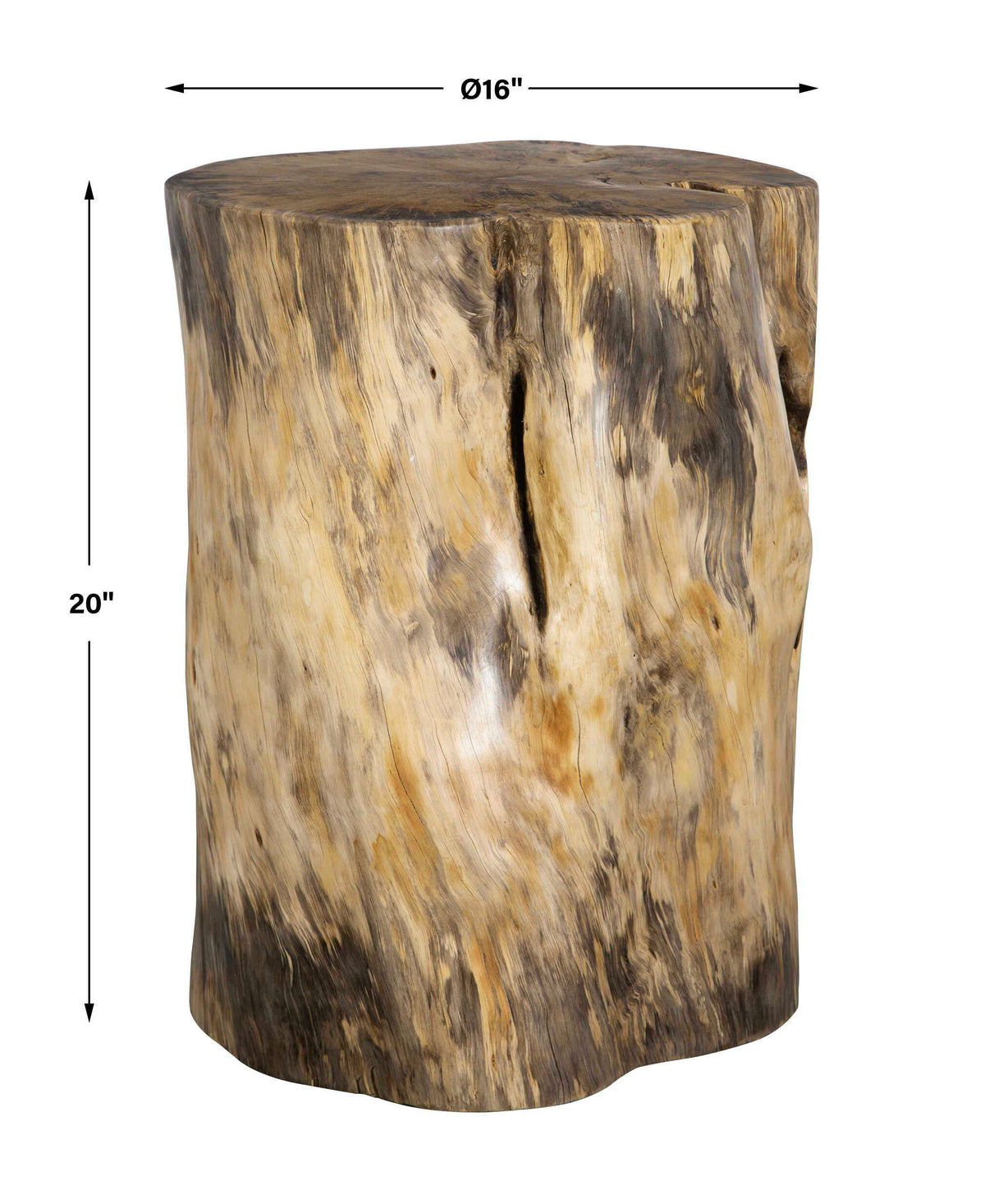 Habitat Accent Stool Natural - Light Brown by Uttermost - View 6