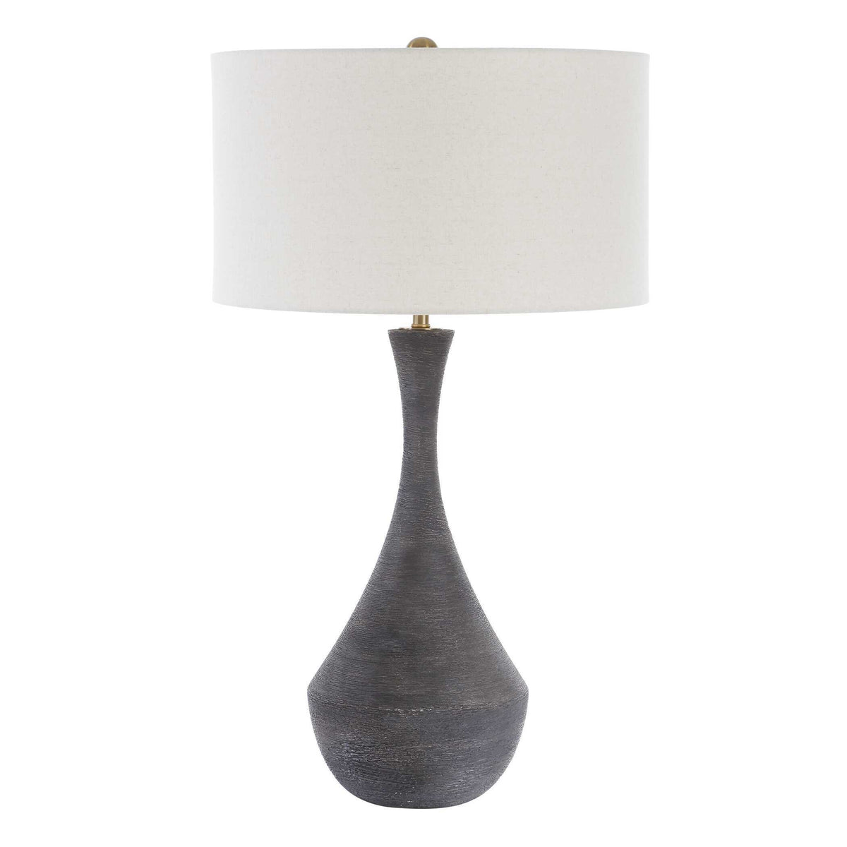Helston Table Lamp Dark Charcoal - Black by Uttermost - View 4