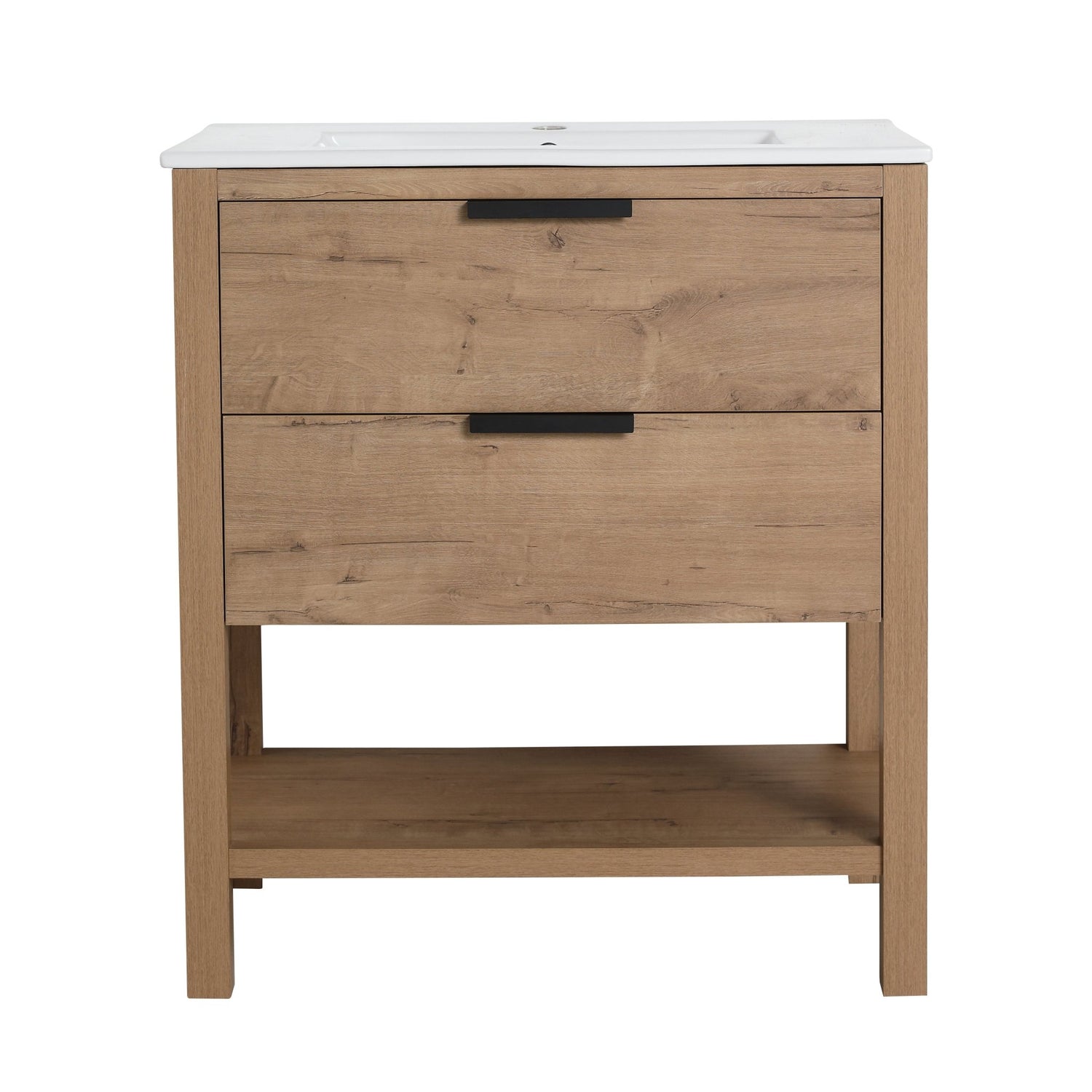 30 Inch Bathroom Vanity Plywood With 2 Drawers | Home Elegance USA