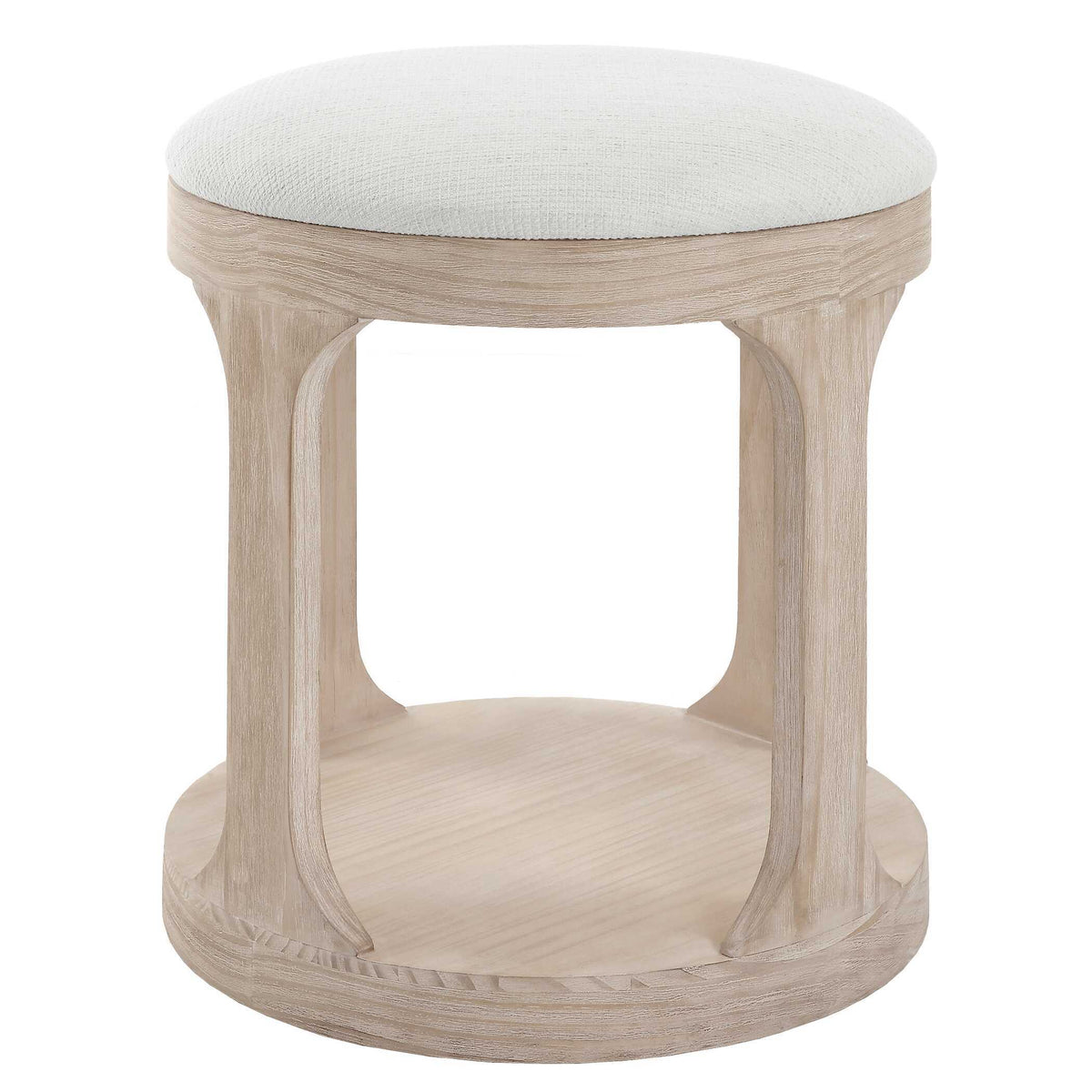 Dennen Ottoman Oak - Beige by Uttermost - View 5