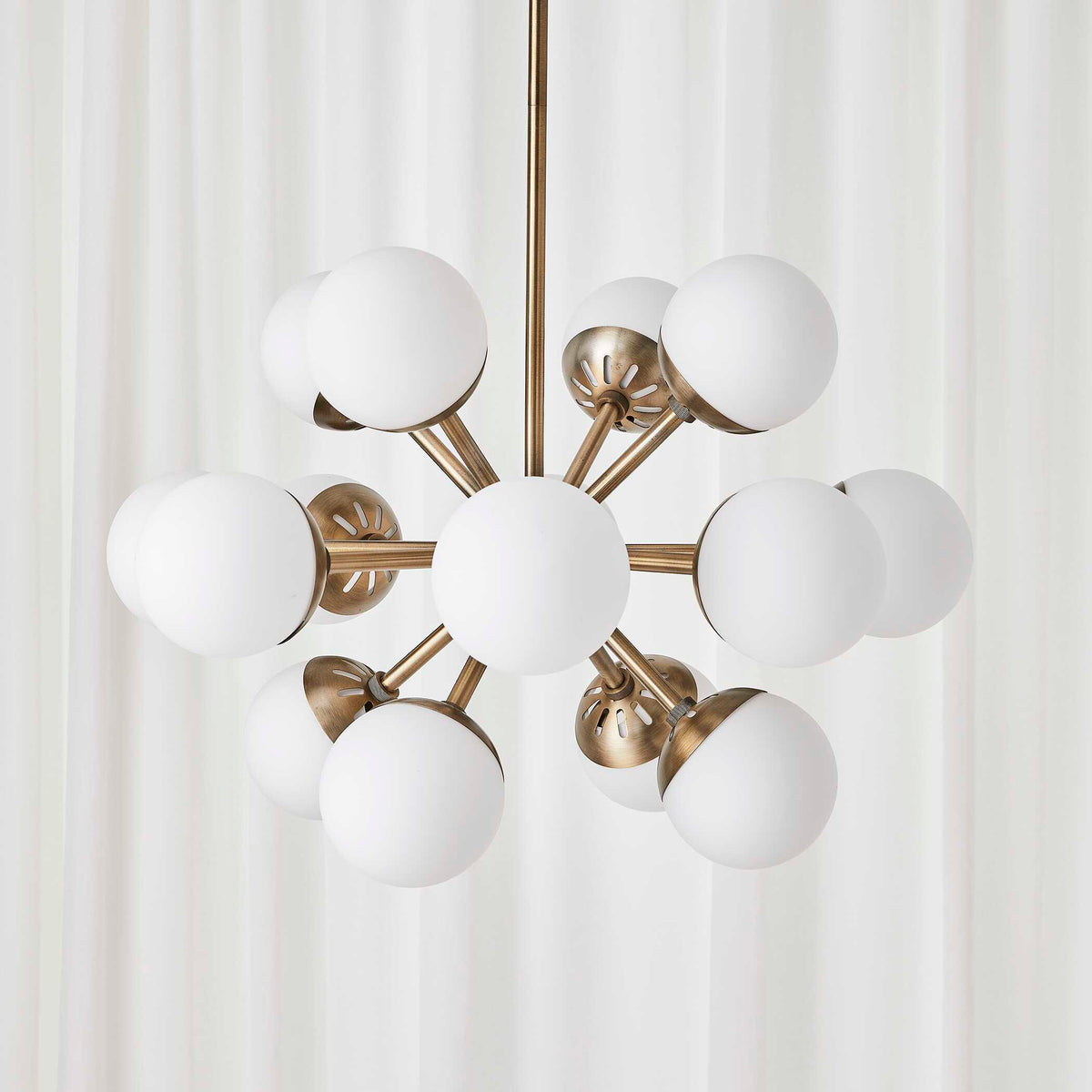 Droplet 16 Light Sputnik Chandelier - Yellow by Uttermost - View 5