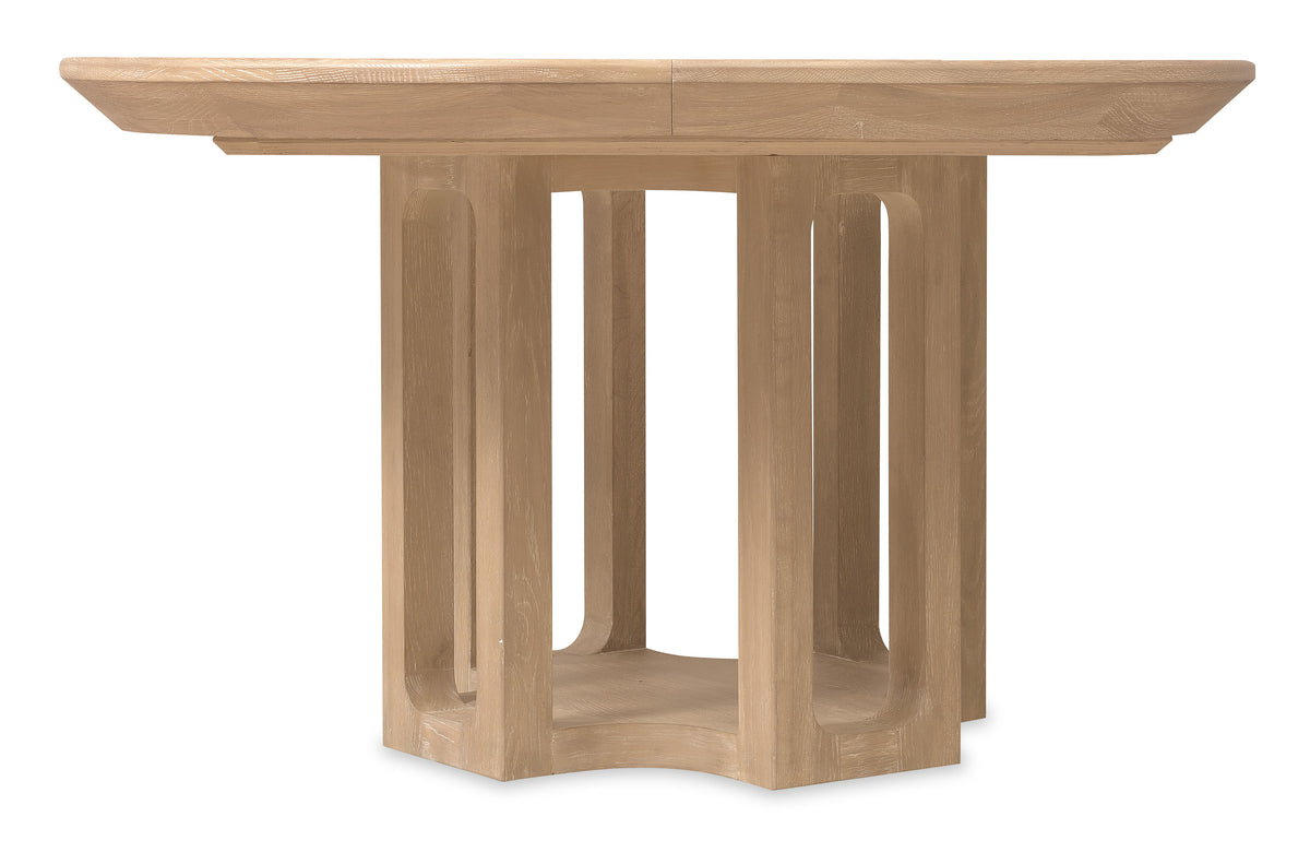 Banyon Bay Round Dining Table With One 18" Leaf - Light Brown by Hooker Furniture - View 6