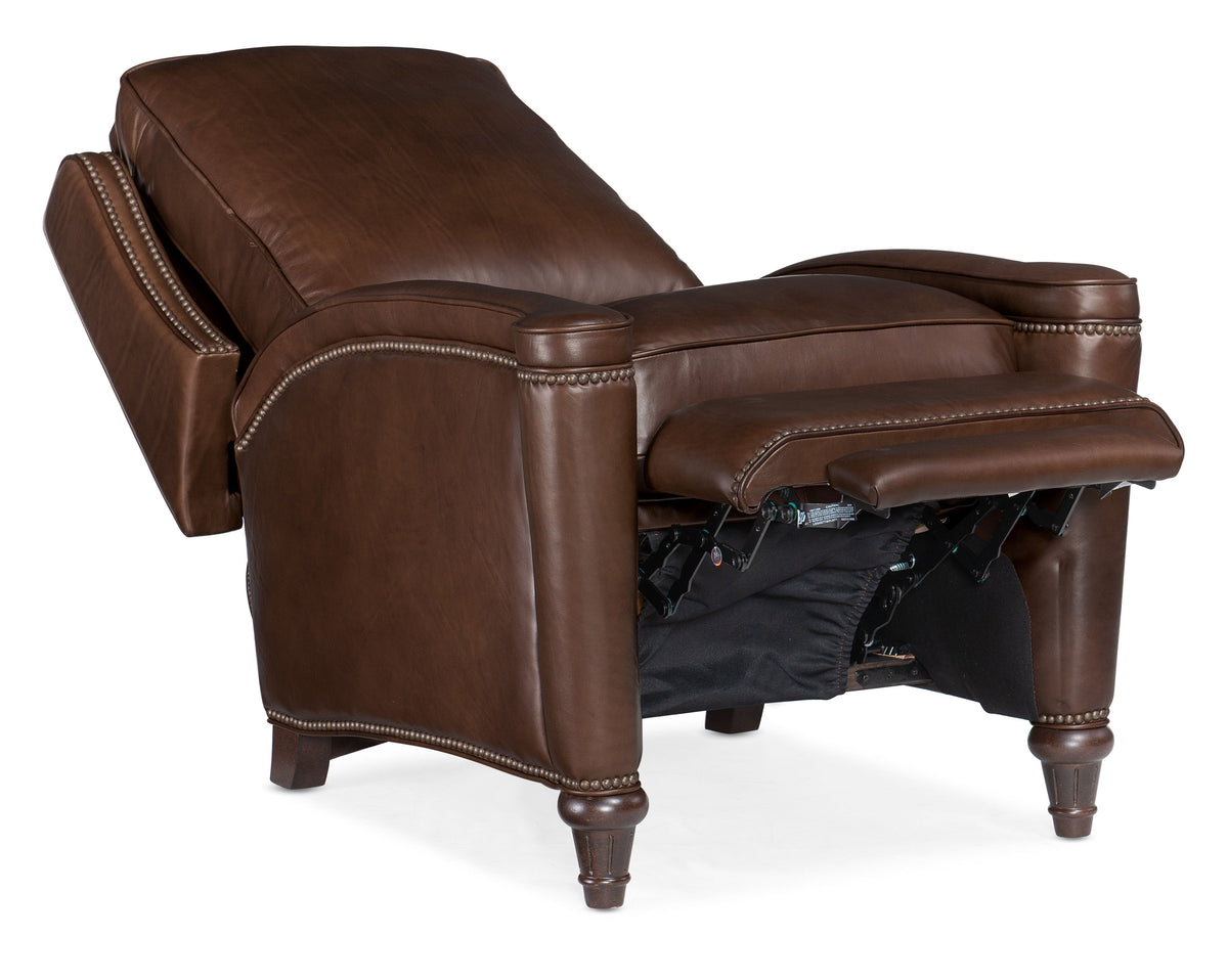 Rylea Manual Push Back Recliner - Dark Brown by Hooker Furniture - View 4