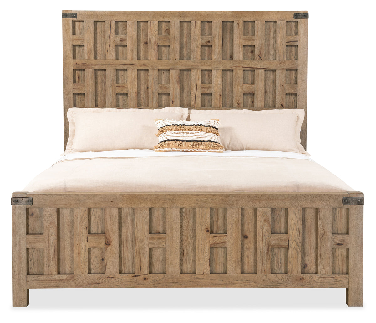 Vineyard Row Queen Panel Bed - Light Brown by Hooker Furniture - View 7