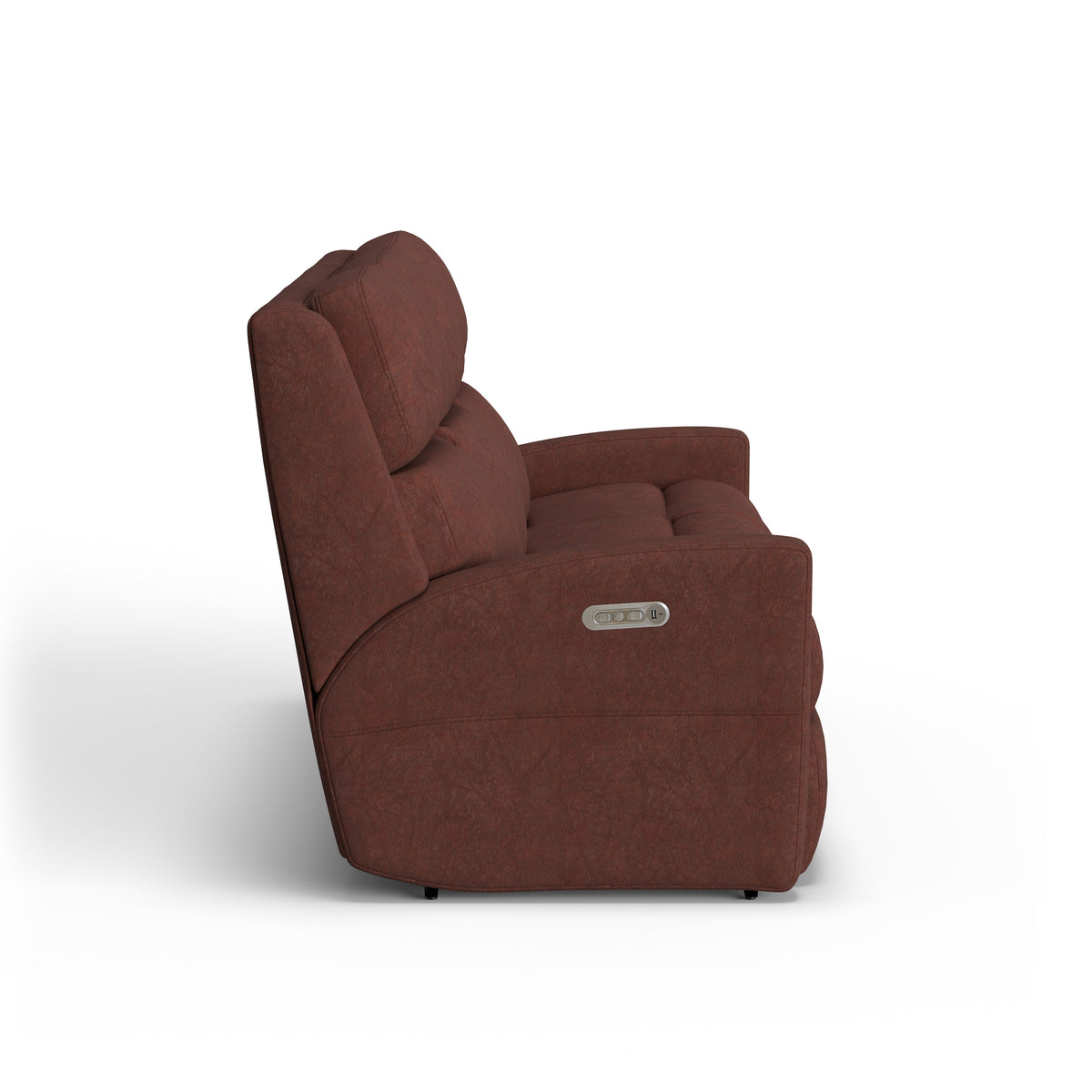 Catalina Transitional Leather Power Reclining Sofa, Power Headrests | Flexsteel