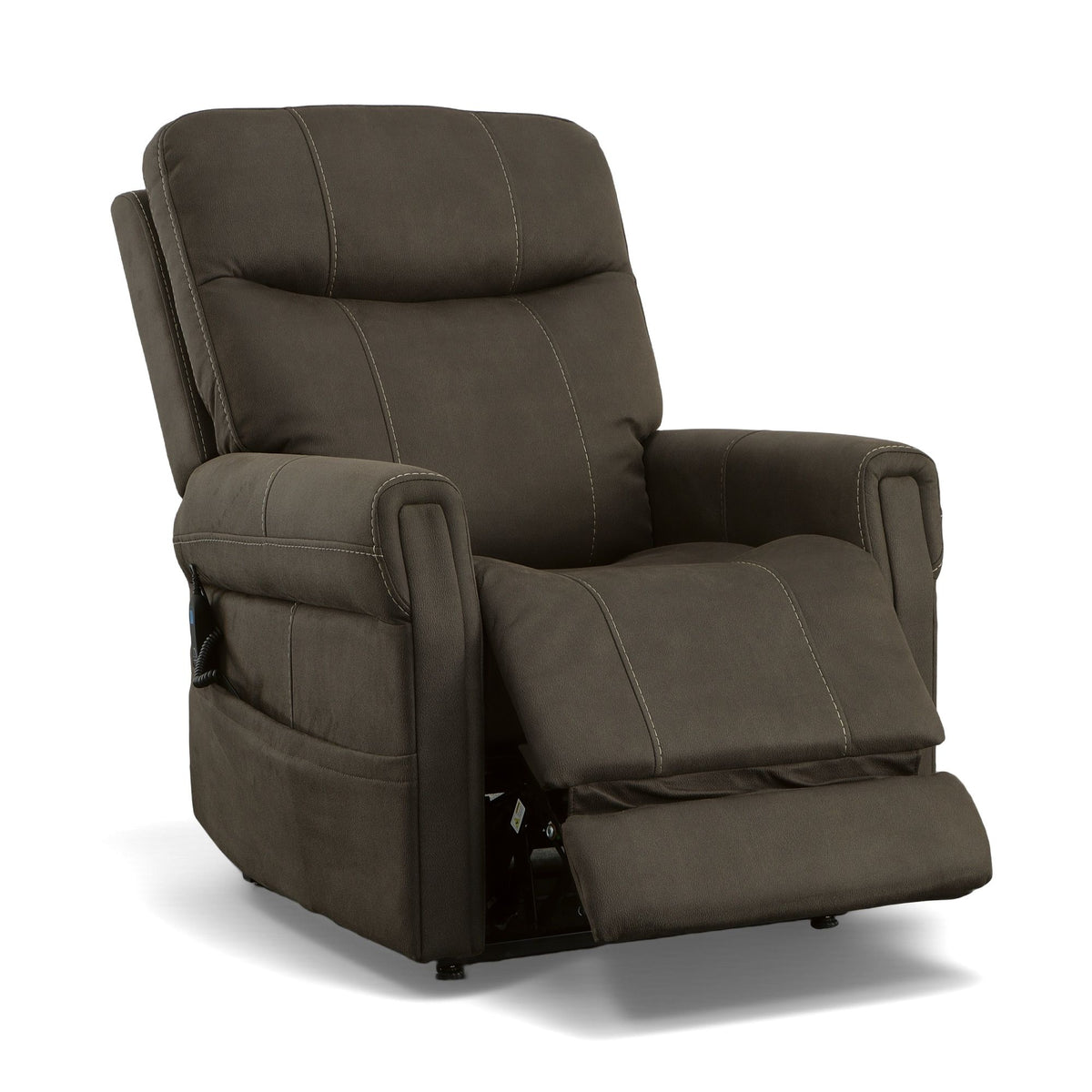 Jenkins Power Lift Recliner With Right-Hand Control & Power Headrest - Bark | Flexsteel